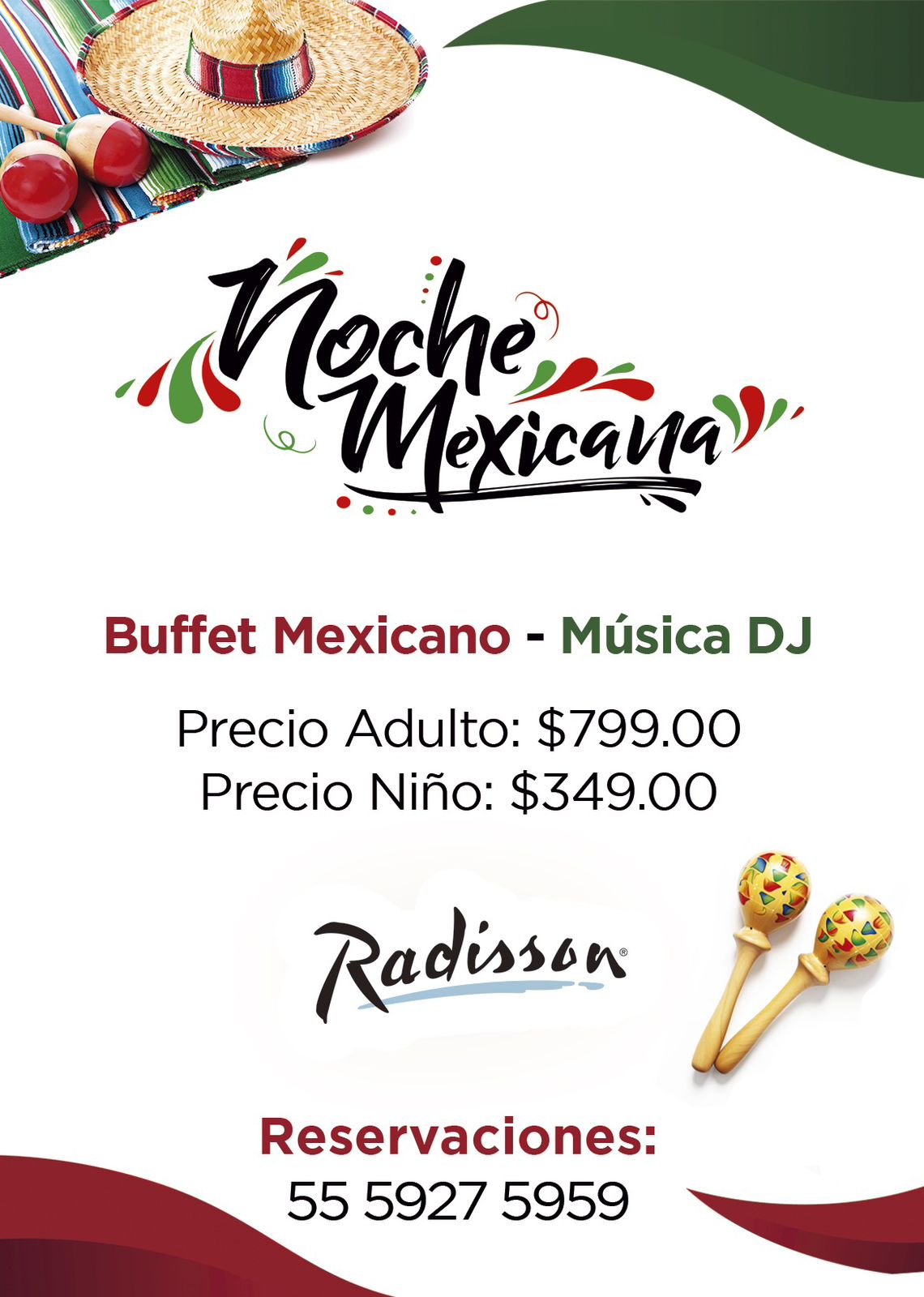 Noche mexicana Hotel Radisson Perisur
